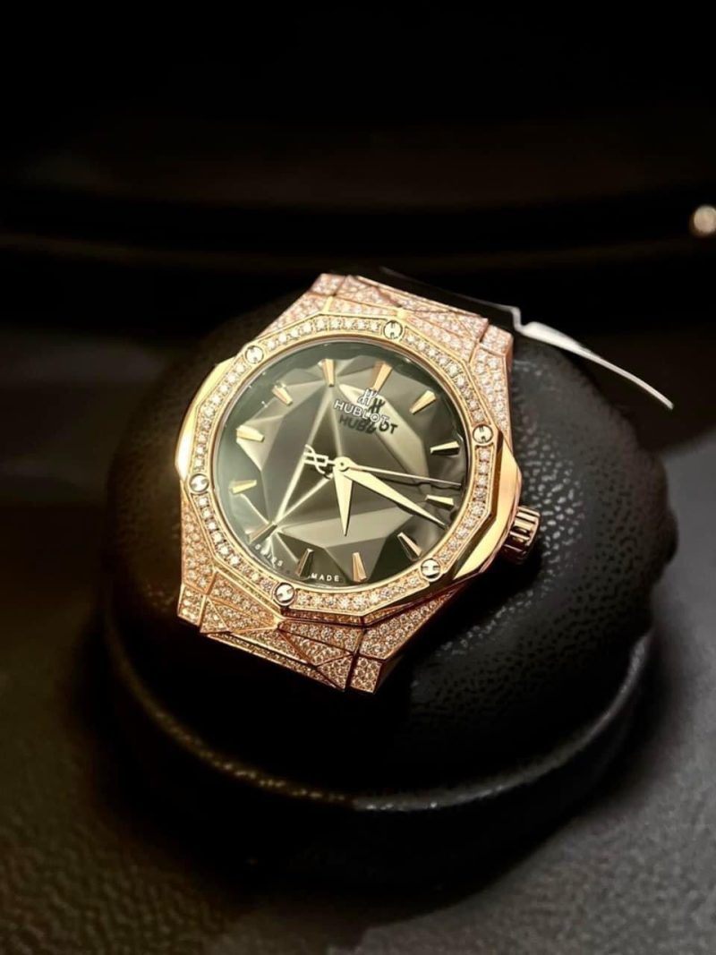 Đồng Hồ Chế Tác Kim Cương - Hublot Orlinski King Gold 40mm