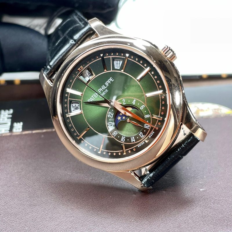 Đồng Hồ Patek Philippe 5205 Siêu Cấp Thụy Sỹ Mặt Màu Xanh Green