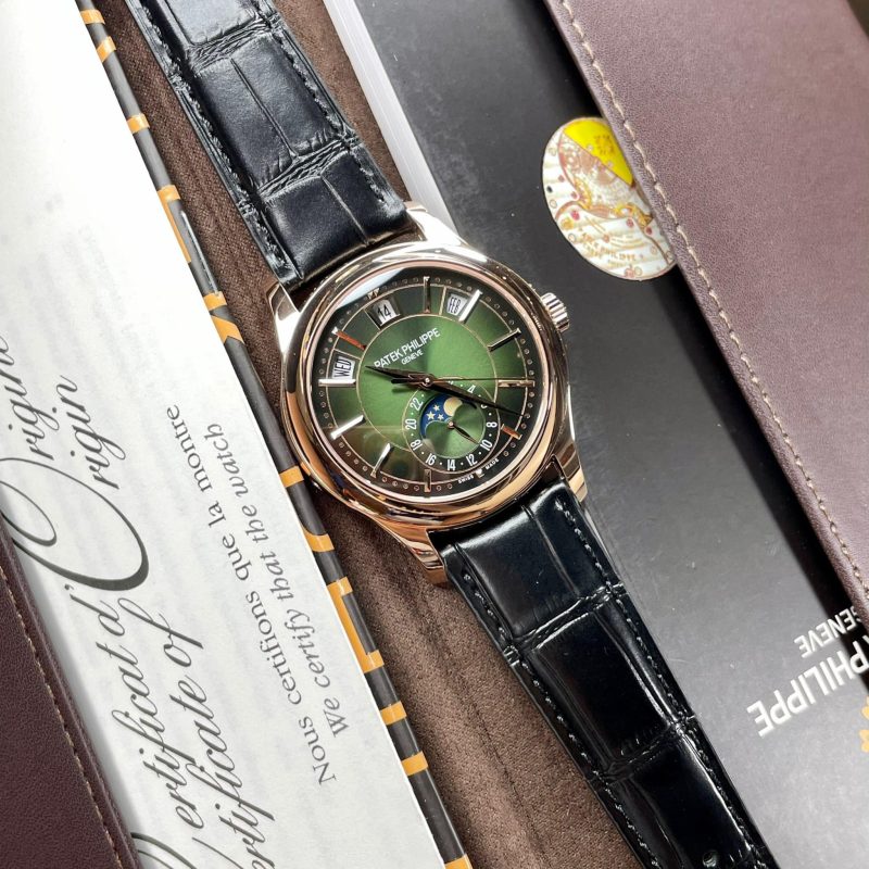 Đồng Hồ Patek Philippe 5205 Siêu Cấp Thụy Sỹ Mặt Màu Xanh Green