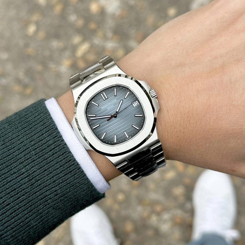 Đồng Hồ Patek Philippe Nautilus 5711 Bản cao Nhất 3K Factory Siêu Cấp Mặt Xanh 40mm