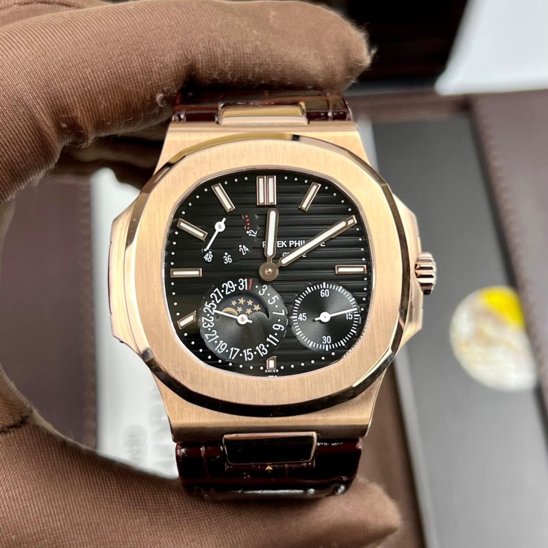 Đồng Hồ Nam Thụy Sĩ Patek Philippe Nautilus 5712R Replica 11 - Bản Cao Nhất