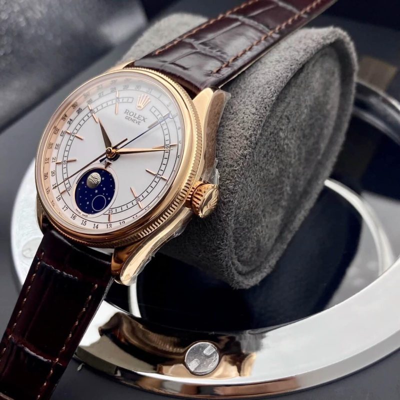 CELLINI MOONPHASE 50535 Lịch Tuần Trắng Bộ Máy Cao Nhất