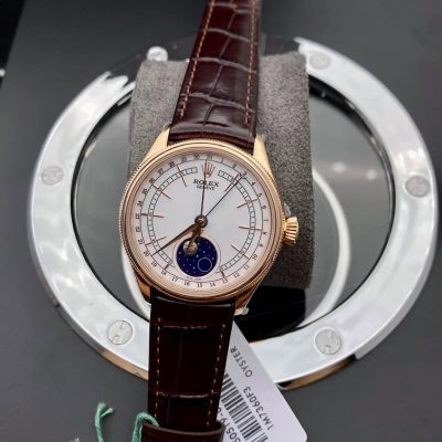 CELLINI MOONPHASE 50535 Lịch Tuần Trắng Bộ Máy Cao Nhất