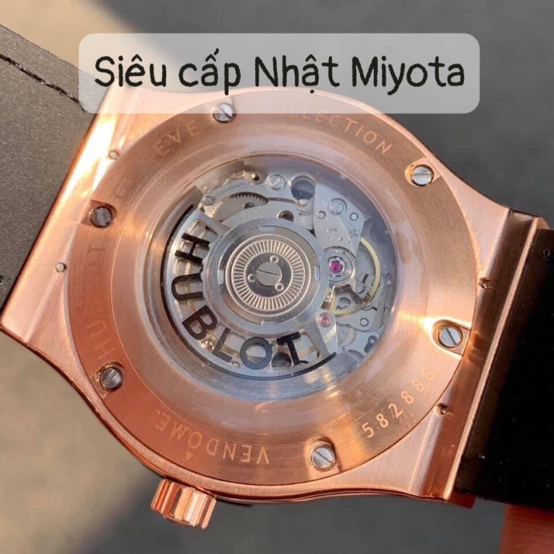 Đồng Hồ Hublot King Gold Máy Siêu Cấp Nhật Miyota Kèm Hộp VIP