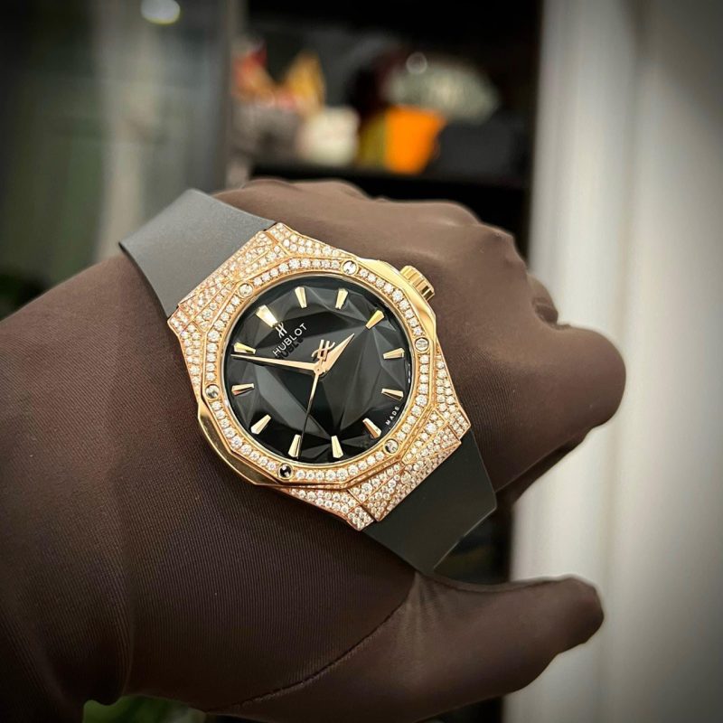 Đồng Hồ Chế Tác Kim Cương - Hublot Orlinski King Gold 40mm