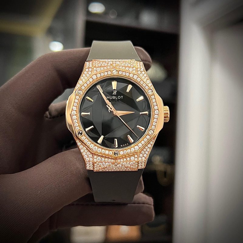 Đồng Hồ Chế Tác Kim Cương - Hublot Orlinski King Gold 40mm