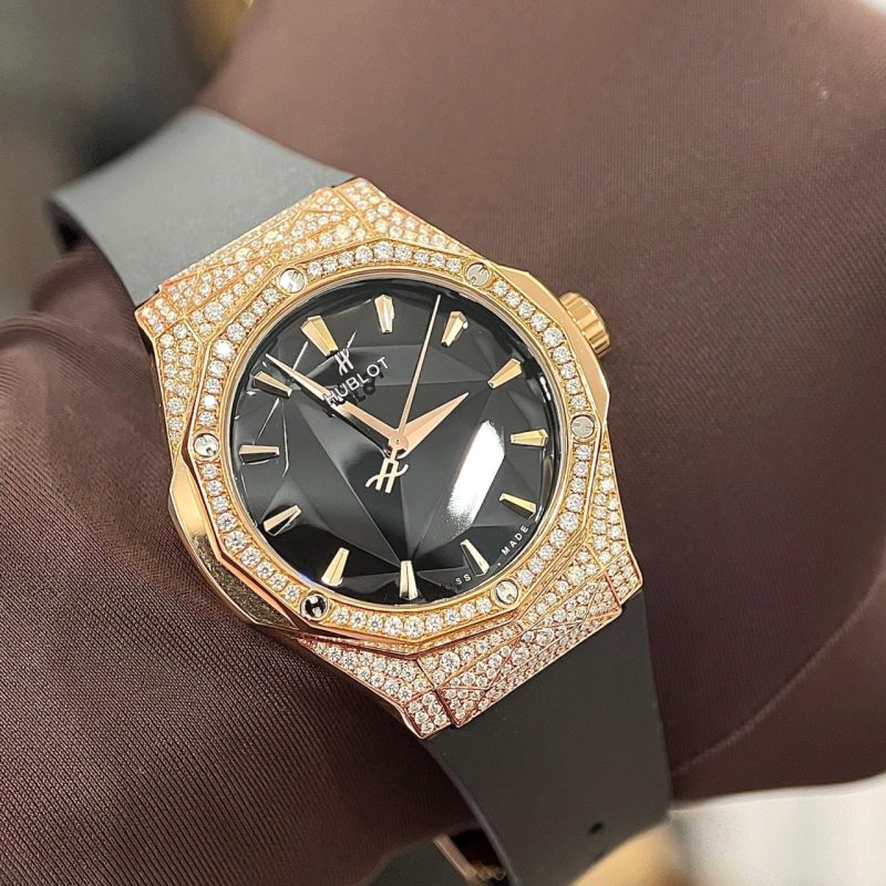 Đồng Hồ Chế Tác Kim Cương - Hublot Orlinski King Gold 40mm