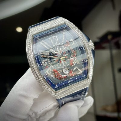 Đồng Hồ Franck Muller Vanguard V45 Cá Koi Replica 1:1 ABF Factory