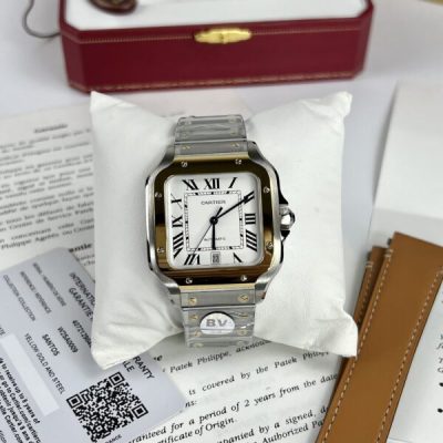 Đồng Hồ Cartier Santos De Cartier Rep 11 BV Factory Cao Cấp W2SA0009 Nam