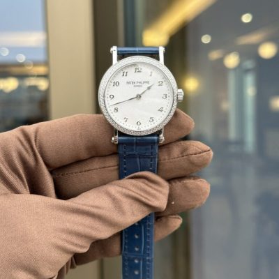 Đồng Hồ Nữ Đính Đá Patek Philippe Calatrava 7200 Rep 11 Cao Cấp Nhất 34.6mm