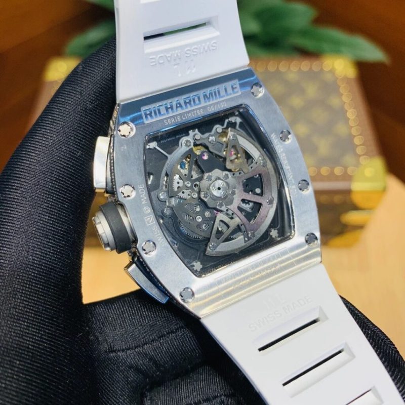 Đồng Hồ Richard Mille Đính Đá RM011 Chronograph Nam Replica 11 Thụy Sỹ 45mm