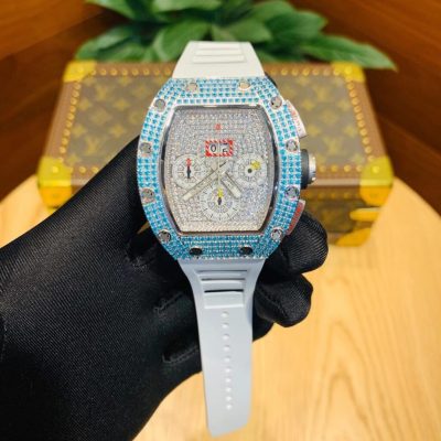 Đồng Hồ Richard Mille Đính Đá RM011 Chronograph Nam Replica 11 Thụy Sỹ 45mm