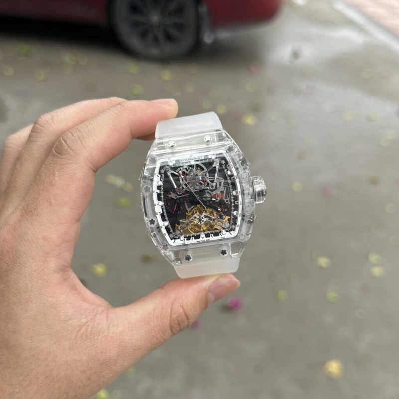 Đồng Hồ Richard Mille RM056 Automatic Sapphire Màu Trắng Nam Fake 11 45mm