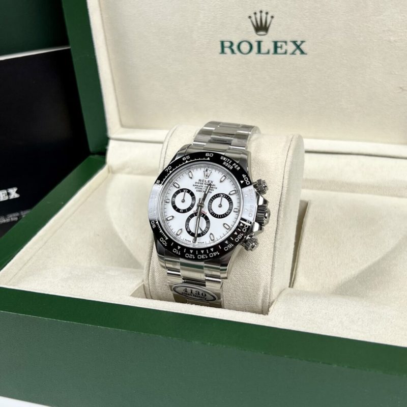 Đồng Hồ Rolex Daytona Clean Factory Mặt Số Trắng Rep 11 Cao Nhất 40mm