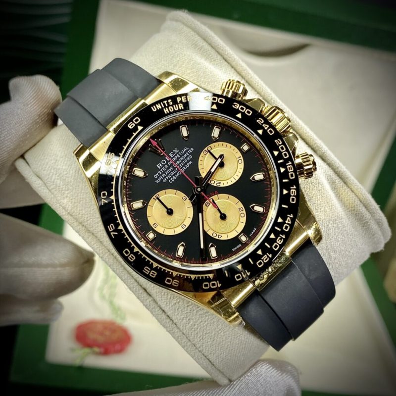 Đồng Hồ Rolex Rep 11 Cosmograph Daytona 116518LN Mặt Số Đen 40mm