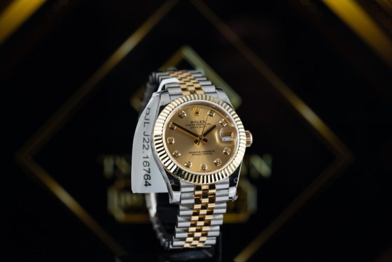 Đồng Hồ Rolex DateJust Nữ Bọc Vàng 18K Rep 11 Cao Cấp Nhất GM Factory 31mm