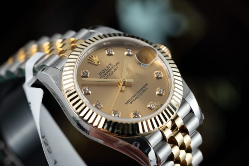 Đồng Hồ Rolex DateJust Nữ Bọc Vàng 18K Rep 11 Cao Cấp Nhất GM Factory 31mm