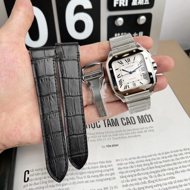 Đồng Hồ Cartier Santos De Cartier Replica 1:1 Thụy Sỹ Cao Nhất