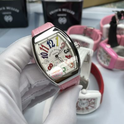 Đồng Hồ Franck Muller V32 Nữ Siêu Cấp ABF Thụy Sỹ 2 Màu Hồng Đen  36mm