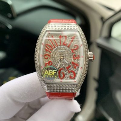 Đồng hồ Franck Muller V32 Vanguard ABF Thụy Sỹ Super Fake 1:1 màu đỏ 36mm