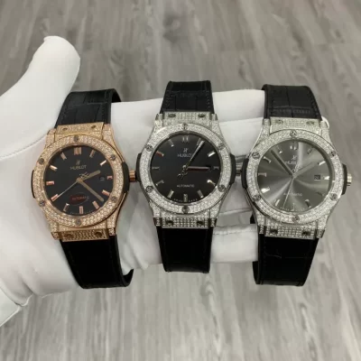 Đồng hồ Hublot nam đính đá máy cơ Nội Địa Nhật Hublot Classic Fusion Diamond