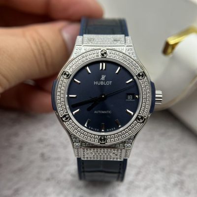 Đồng Hồ Cơ Nữ Thụy Sĩ -HUBLOT CLASSIC FUSION FULL DIAMOND