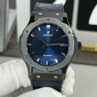 Đồng Hồ Hublot Classic Fusion Ceramic Replica Cao Cấp Màu Xanh Than 38/42mm