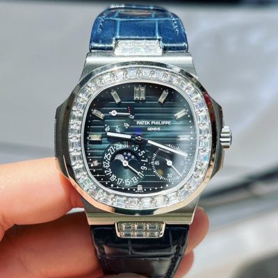 Đồng Hồ Patek Philippe 5724G Đính Đá Swarovski Baguette  - Bản Cao Nhất