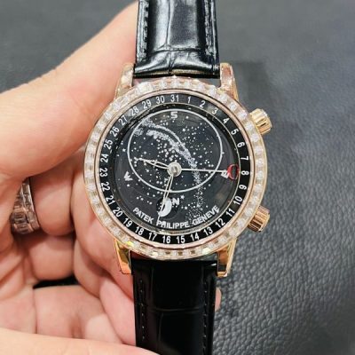 Đồng Hồ Patek Philippe Grand Complications 6104R Bọc Vàng Độ Kim Cương Rep 11 40mm