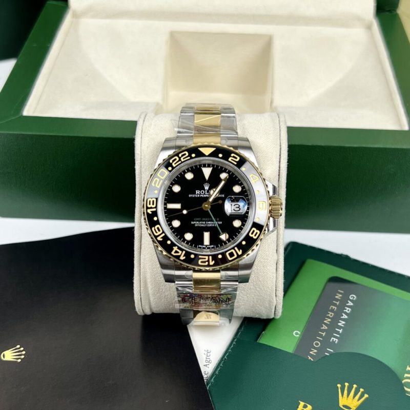 Đồng Hồ Rolex Replica Cao Cấp GMT Master II 16713 Clean Factory Vip Nhất 40mm