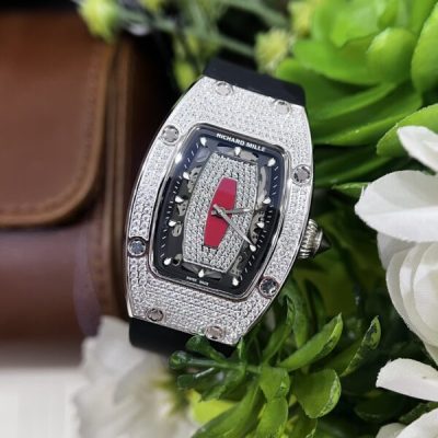 Đồng Hồ Nữ Richard Mille RM007 Replica 11 Cao Cấp Nhất Đính Full Đá 36mm