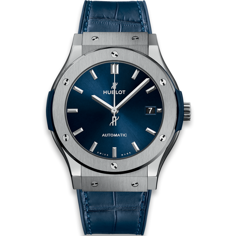 ĐỒNG HỒ HUBLOT CLASSIC FUSION TITANIUM BLUE 38MM-42MM