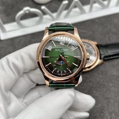 Đồng Hồ Patek Philippe 5205 Siêu Cấp Thụy Sỹ Mặt Màu Xanh Green