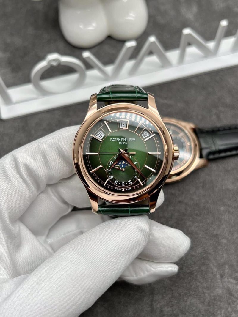 Đồng Hồ Patek Philippe 5205 Siêu Cấp Thụy Sỹ Mặt Màu Xanh Green