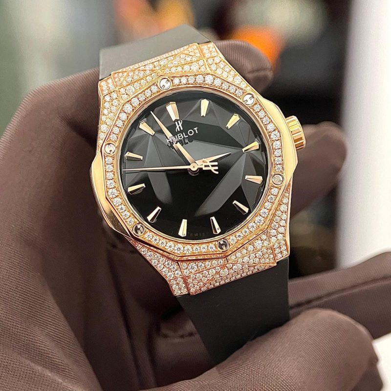 Đồng Hồ Chế Tác Kim Cương - Hublot Orlinski King Gold 40mm