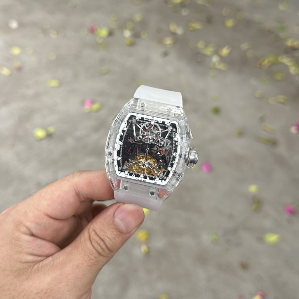 Đồng Hồ Richard Mille RM056 Automatic Sapphire Màu Trắng Nam Fake 11 45mm