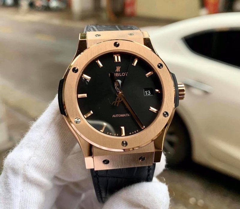 Đồng Hồ Hublot King Gold Máy Siêu Cấp Nhật Miyota Kèm Hộp VIP