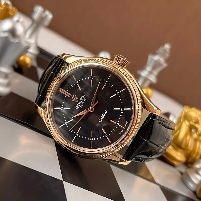 Đồng Hồ Rolex Cellini 50505 Dây Da Bản Chế Tác Cao Cấp Nhất