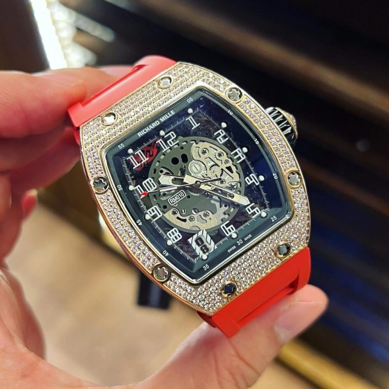 ĐỒNG HỒ RICHARD MILLE RM010 SIÊU CẤP VÀNG HỒNG ĐÍNH ĐÁ