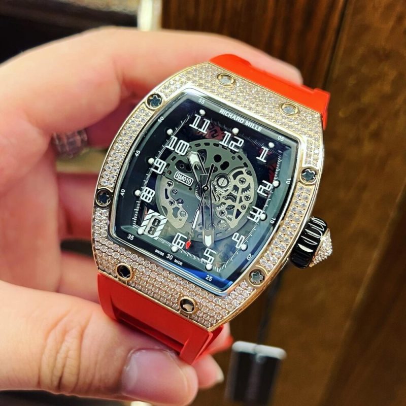 ĐỒNG HỒ RICHARD MILLE RM010 SIÊU CẤP VÀNG HỒNG ĐÍNH ĐÁ