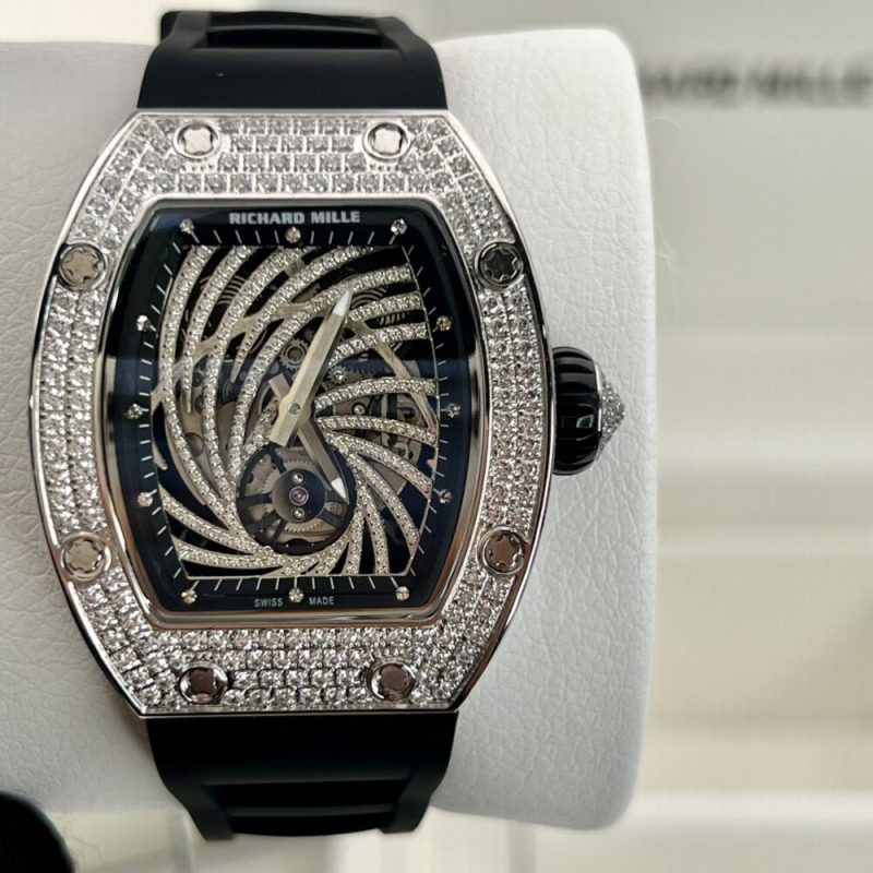 ĐỒNG HỒ RICHARD MILLE RM51-02 SLIVER NAM ĐÍNH ĐÁ REPLICA