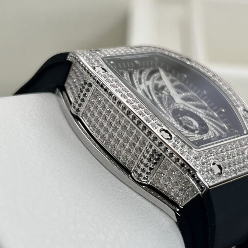 ĐỒNG HỒ RICHARD MILLE RM51-02 SLIVER NAM ĐÍNH ĐÁ REPLICA