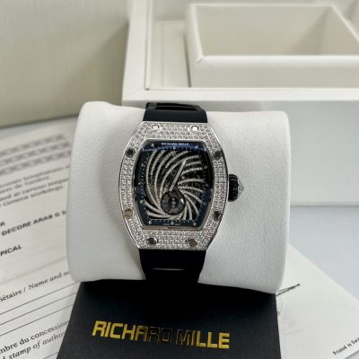 ĐỒNG HỒ RICHARD MILLE RM51-02 SLIVER NAM ĐÍNH ĐÁ REPLICA