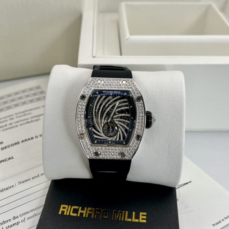 ĐỒNG HỒ RICHARD MILLE RM51-02 SLIVER NAM ĐÍNH ĐÁ REPLICA