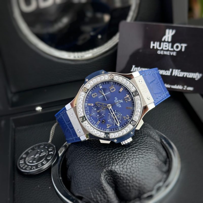 Đồng Hồ Hublot Big Bang Geneve Chronograph Màu Xanh Dương