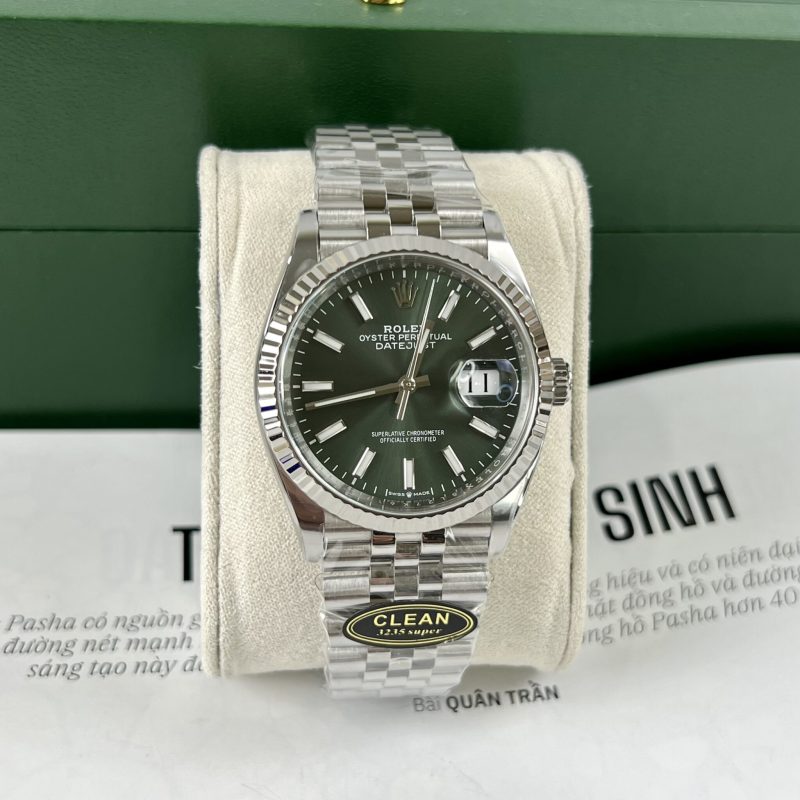 Đồng Hồ Rolex DateJust 126334  Mặt Số Màu Xanh Lá Cây Clean Factory