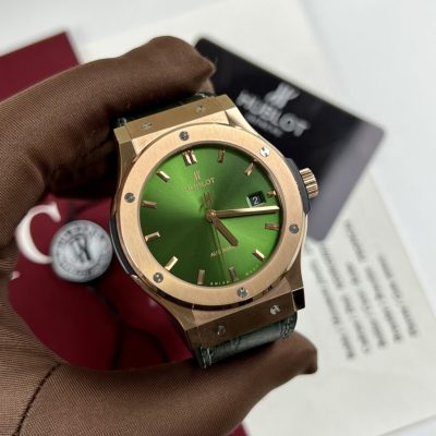 Đồng Hồ Nam Hublot Classic Fusion King Gold Green Dial New 2023 Replica