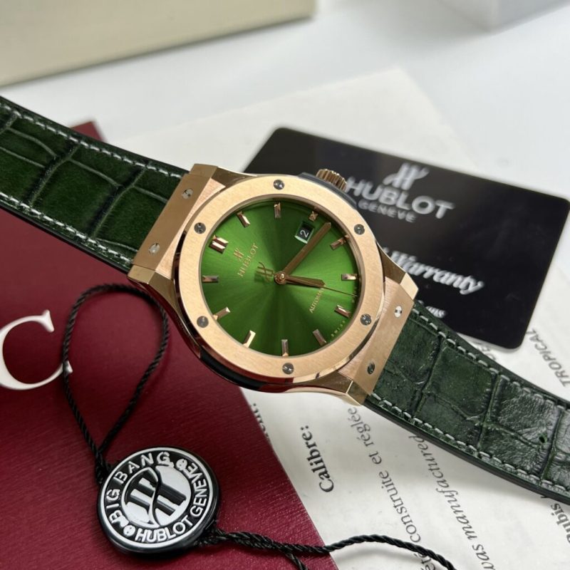 Đồng Hồ Nam Hublot Classic Fusion King Gold Green Dial New 2023 Replica