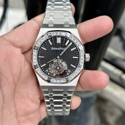 Đồng Hồ Nam Audemars Piguet Royal Oak 26521PT Tourbillon Đính Đá Rep 11 41mm