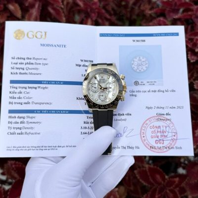 Đồng Hồ Rolex Daytona 116518LN Mặt Xà Cừ Đồng Hồ Rolex Daytona 116518LN Mặt Xà Cừ Cọc Moissanite Rep 11 40mm